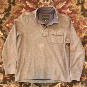 Eddie Bauer Button up “quarter zip”